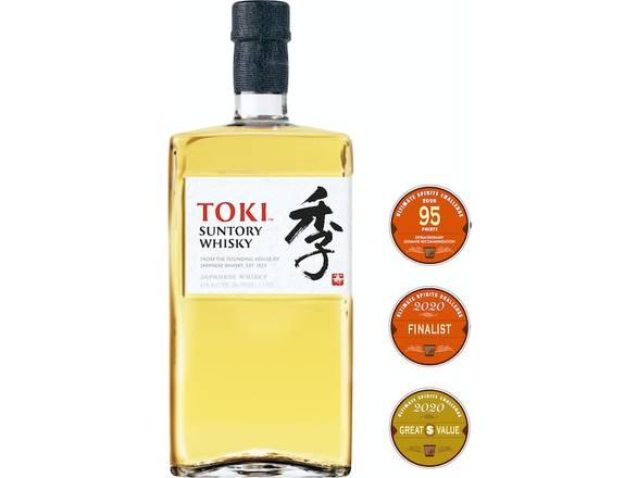 Order Toki Suntory Japanese Whisky - 1L Bottle food online from Josh Wines & Liquors Inc store, New York on bringmethat.com