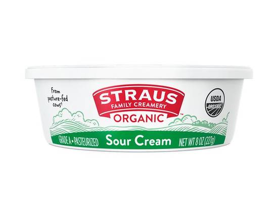 Order Straus Family Organic  Sour Cream  food online from Bel Clift Market store, SF on bringmethat.com
