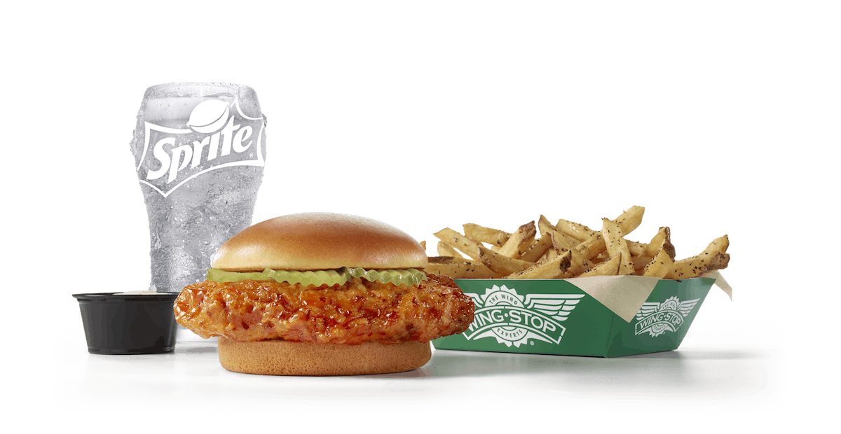 Order NEW! Chicken Sandwich Combo food online from WINGSTOP store, North Bergen on bringmethat.com
