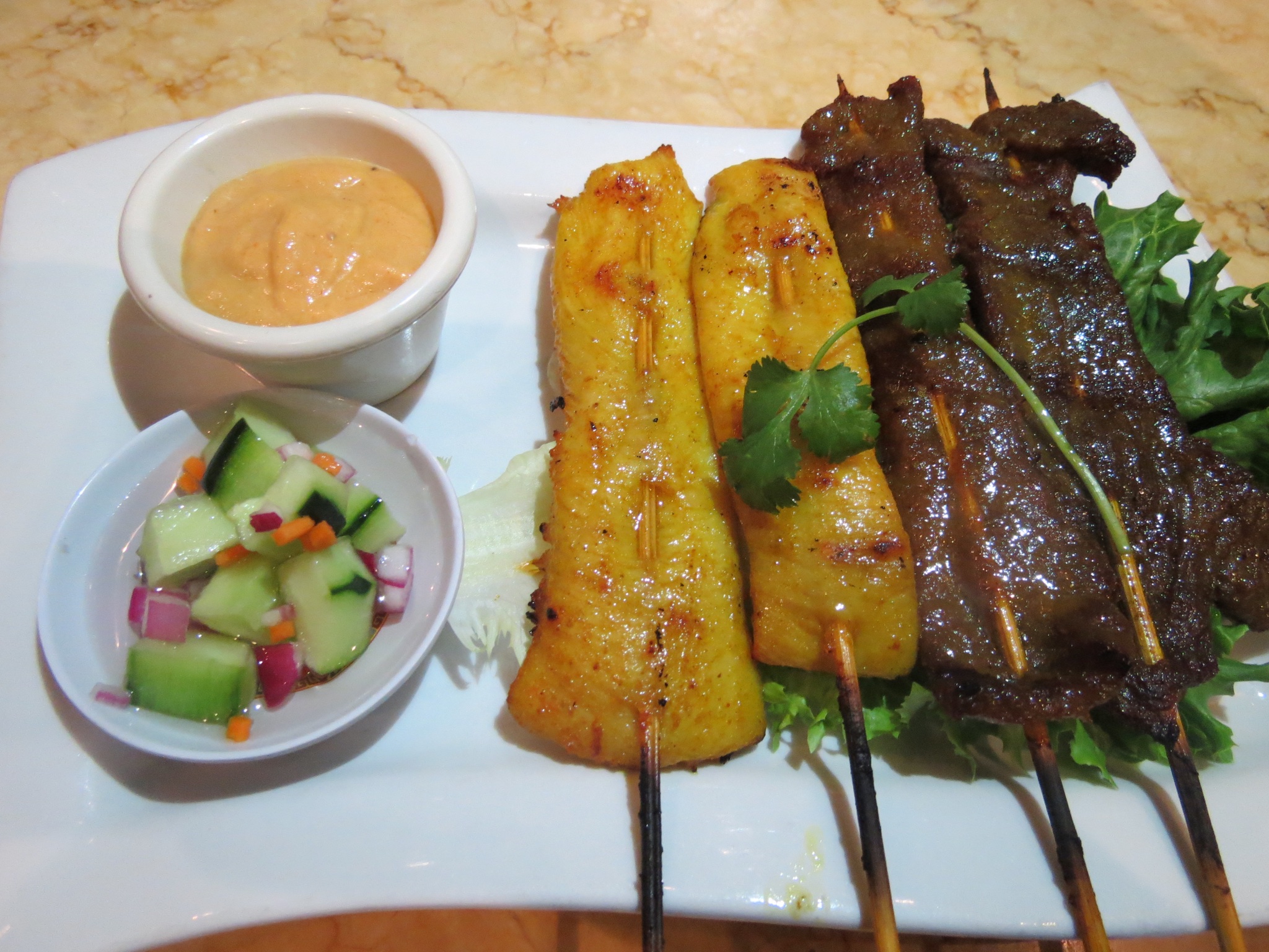 Order 4 Pieces Mixed Satay food online from Lucky Kitchen store, Eastvale on bringmethat.com