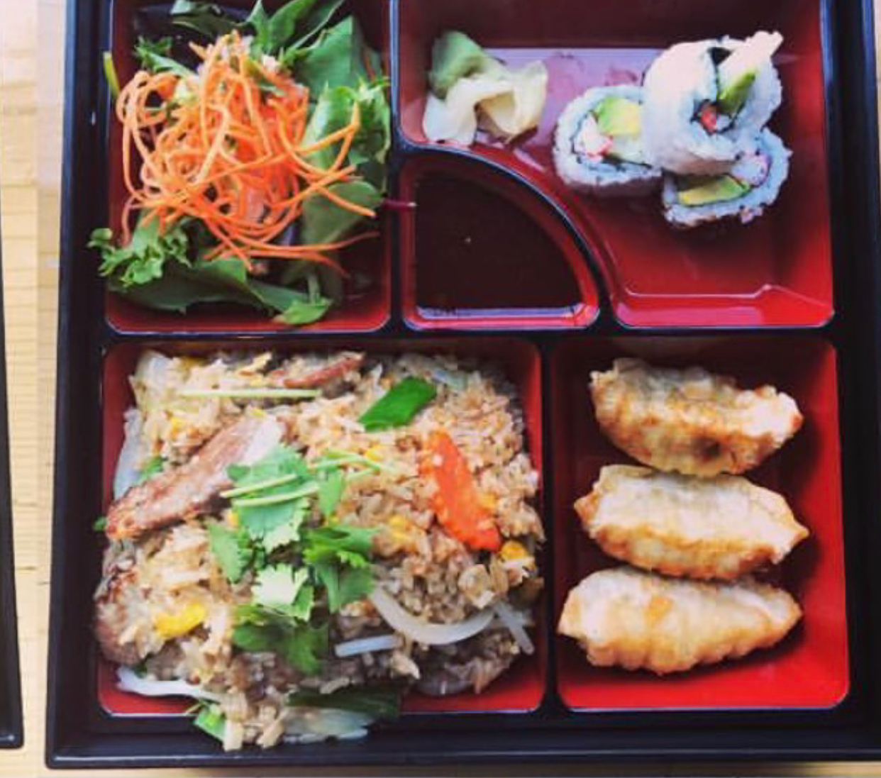 Order Garlic Fried Rice Bento Box Lunch food online from Nori Sushi - Edgewater store, Chicago on bringmethat.com