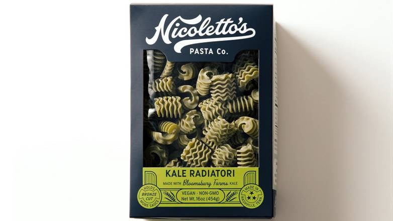 Order Bronze Cut Kale Radiatori food online from Nicoletto Italian Kitchen store, Nashville on bringmethat.com