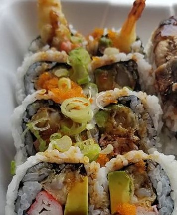 Order 13. Crab Shrimp Tempura Roll food online from Biwako Sushi store, Saline on bringmethat.com