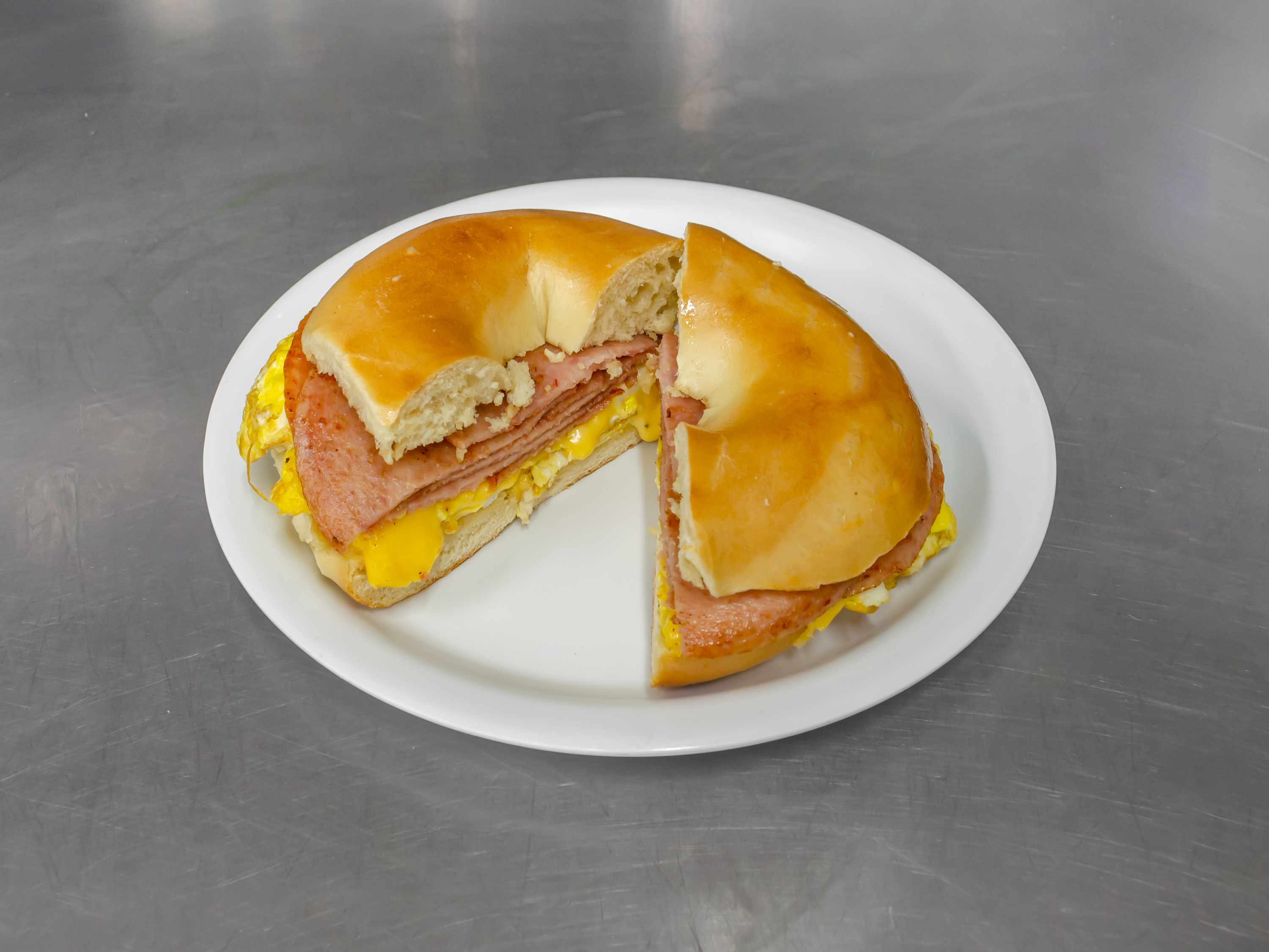 Order Taylor Ham and Egg Sandwich food online from Forest Dairy store, Rutherford on bringmethat.com