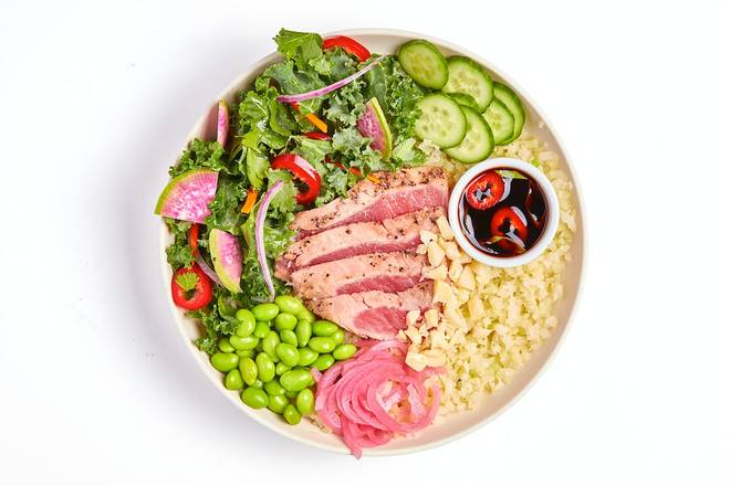 Order Line-Caught Ahi Tuna Bowl food online from Lemonade store, West Hollywood on bringmethat.com