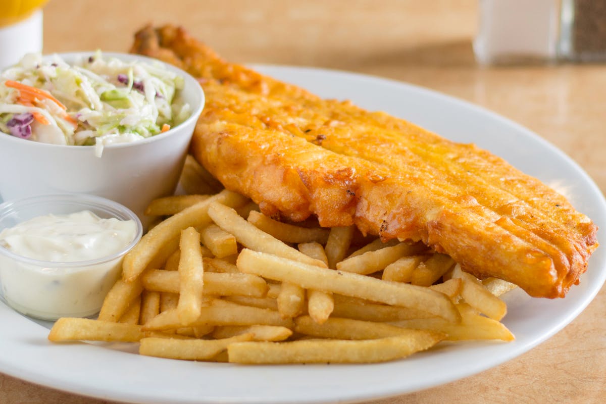 Order Fish Chips Dinner - Dinner food online from Positanos store, Chicago on bringmethat.com