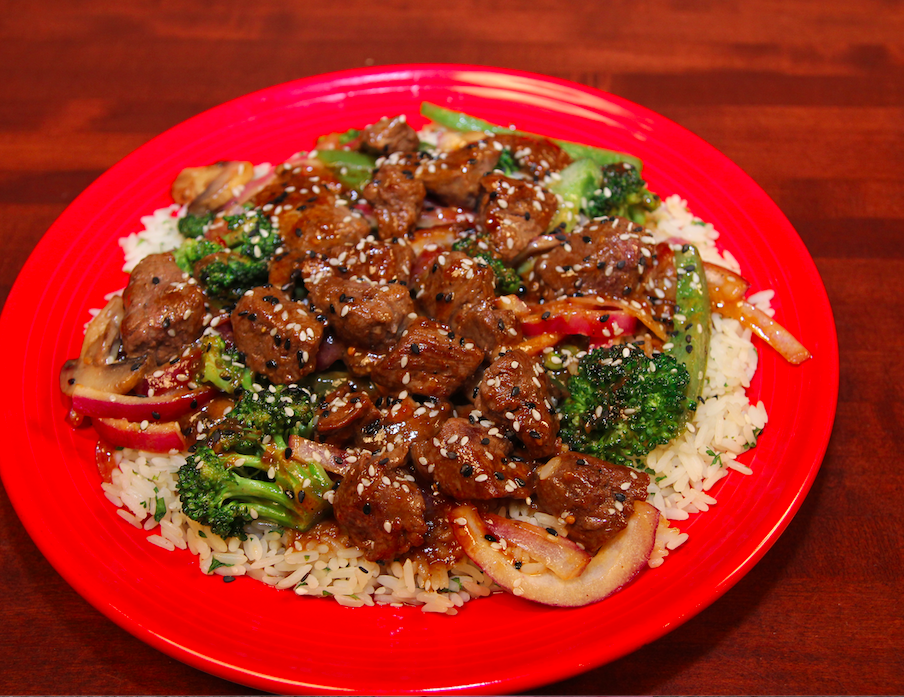 Order Filet Mignon Stir Fry food online from Top Dawg Tavern store, Columbia on bringmethat.com