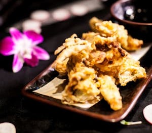 Order Soft Shell Crab Tempura food online from Mochi Sushi store, Sugar Land on bringmethat.com