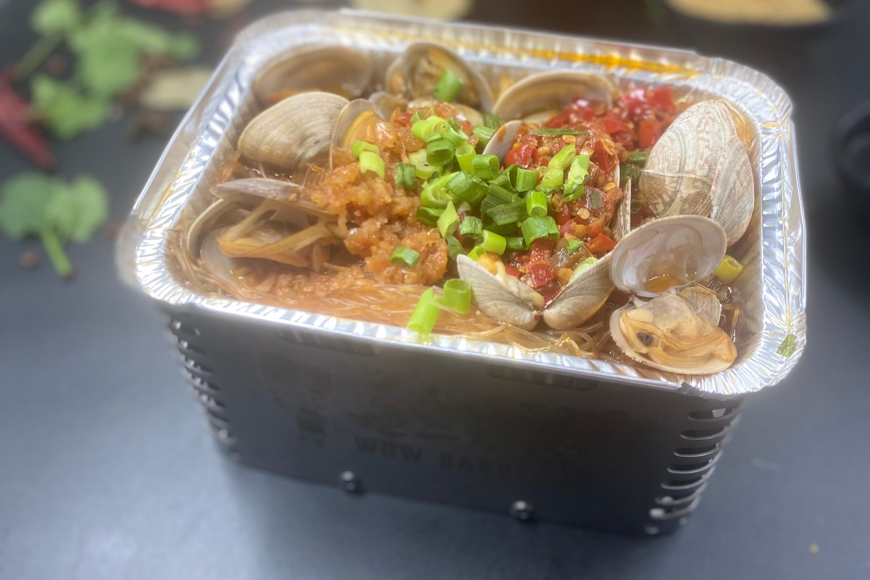 Order Foil Grill Clam wVermicelli food online from Wu Er by WOW Barbecue store, Brookline on bringmethat.com