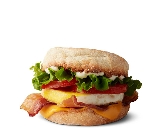 Order Bacon Deluxe Egg McMuffin food online from McDonald's store, Fort Worth on bringmethat.com