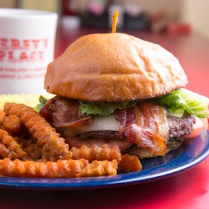 Order Bacon Cheese Burger food online from Persy's Place store, Rumford on bringmethat.com