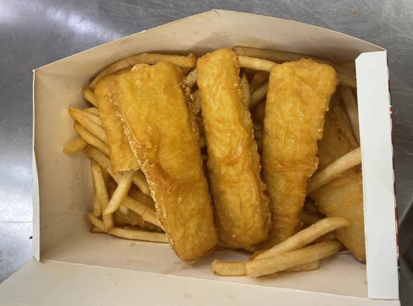 Order Cod Fish (2 pcs), 1 Cole Slaw, and 1 Fries food online from Kennedy Fried Chicken store, Monticello on bringmethat.com