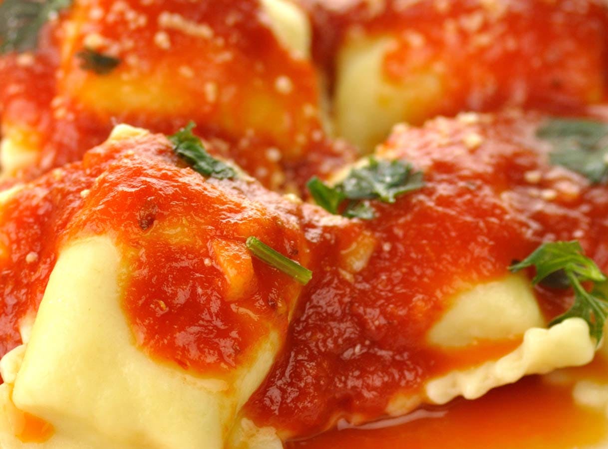 Order Cheese Ravioli - Pasta food online from De Luca's Pizza store, San Diego on bringmethat.com