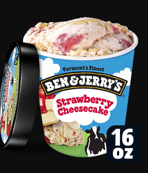 Order Ben and Jerry's Strawberry cheese cake food online from The Ice Cream Shop store, Providence on bringmethat.com