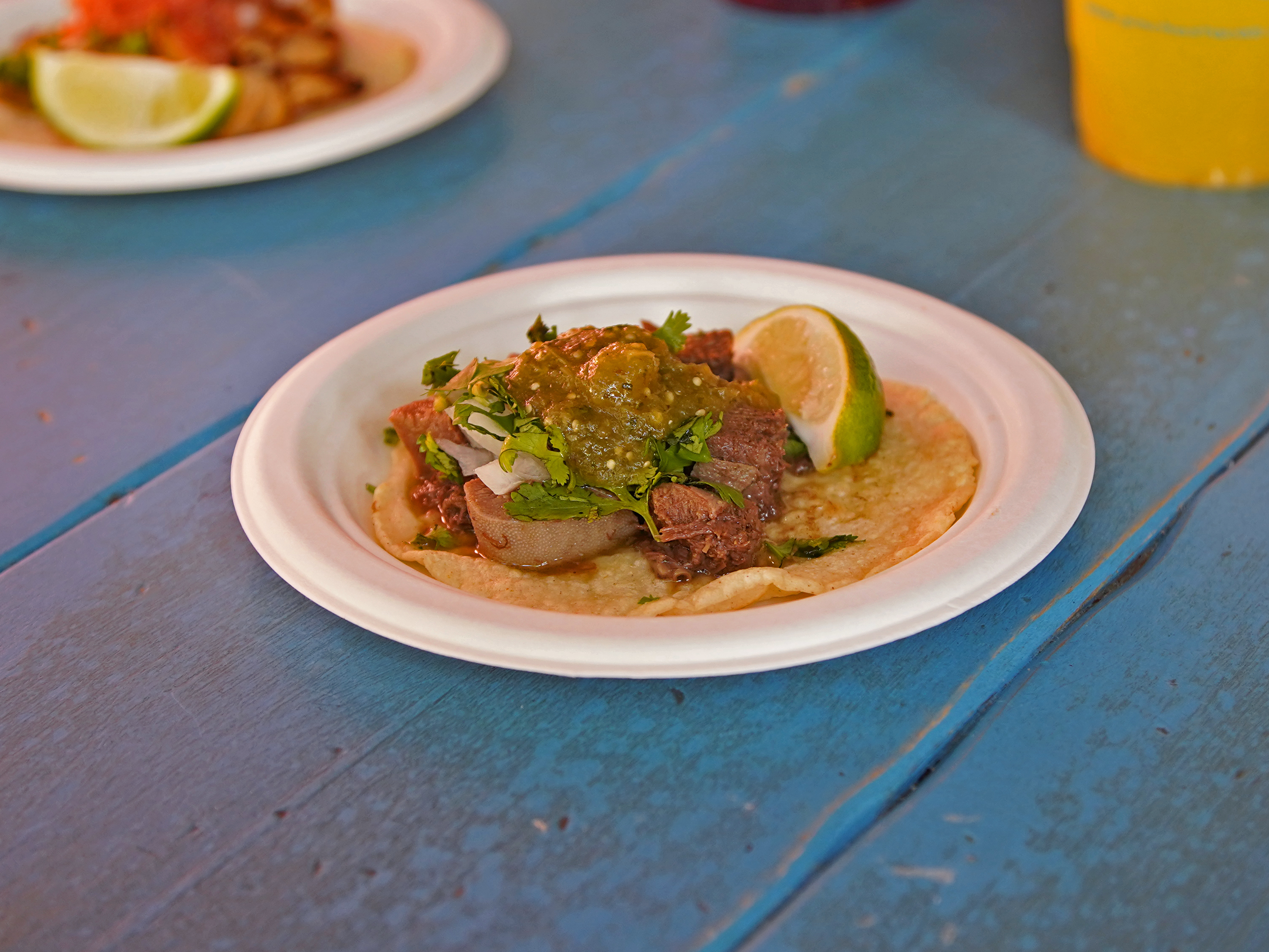 Order Lengua Taco food online from Pinches Tacos store, Los Angeles on bringmethat.com