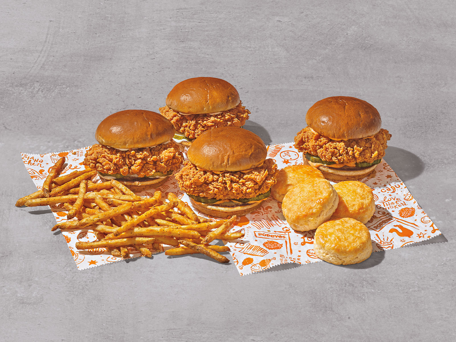 Order 4 Sandwich Family Feast food online from Popeyes store, Los Angeles on bringmethat.com