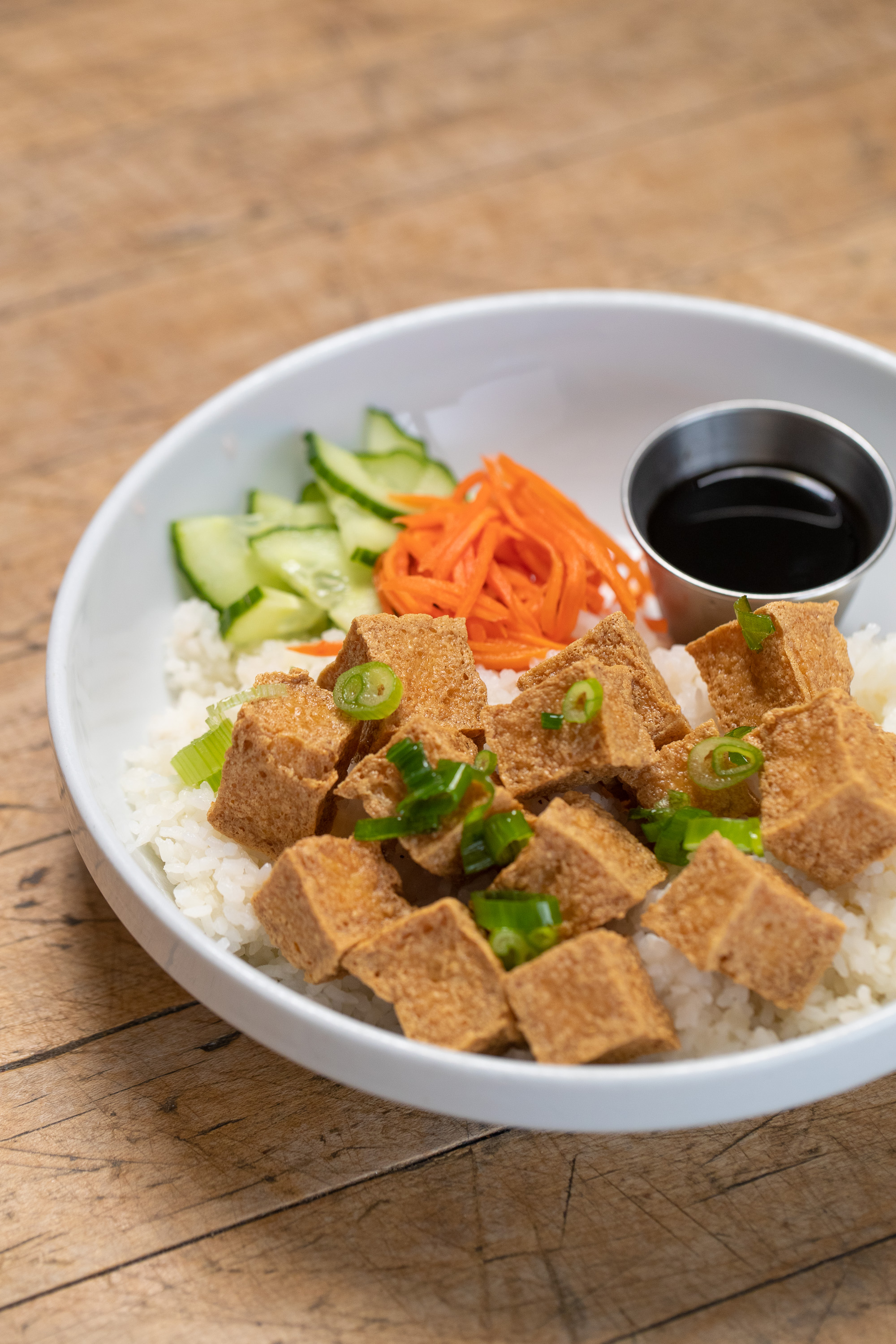 Order Crispy Tofu Broken Rice Plate food online from Phorage store, West Hollywood on bringmethat.com