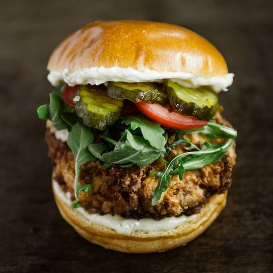 Order FRIED CHICKEN SANDWICH food online from Beauty & The Burger store, Wilmington on bringmethat.com
