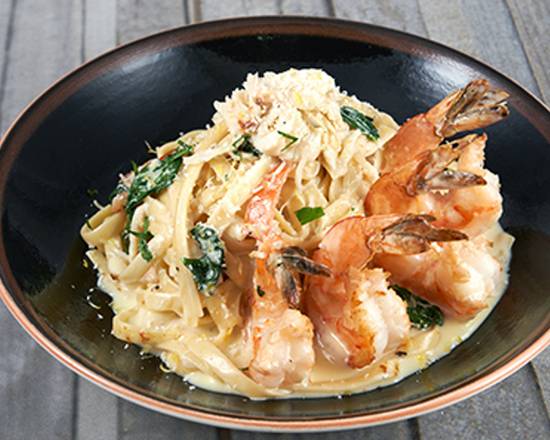 Order Crab & Shrimp Fettucine food online from Simon & Seaforts store, Anchorage on bringmethat.com