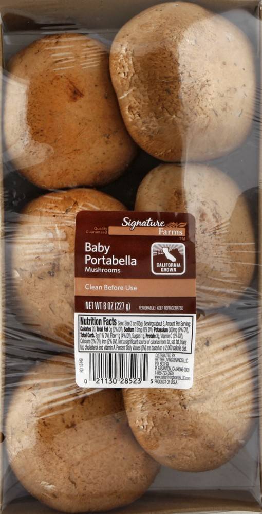 Order Signature Farms · Baby Portabella Mushrooms (8 oz) food online from Safeway store, Bullhead City on bringmethat.com