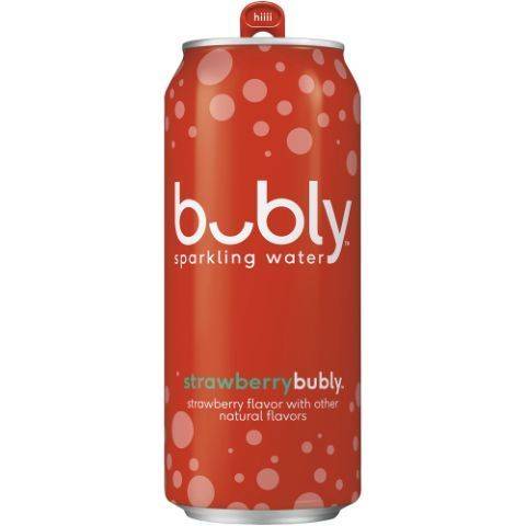 Order bubly Sparkling Water Strawberry 16oz Can food online from 7-Eleven store, Westmont on bringmethat.com