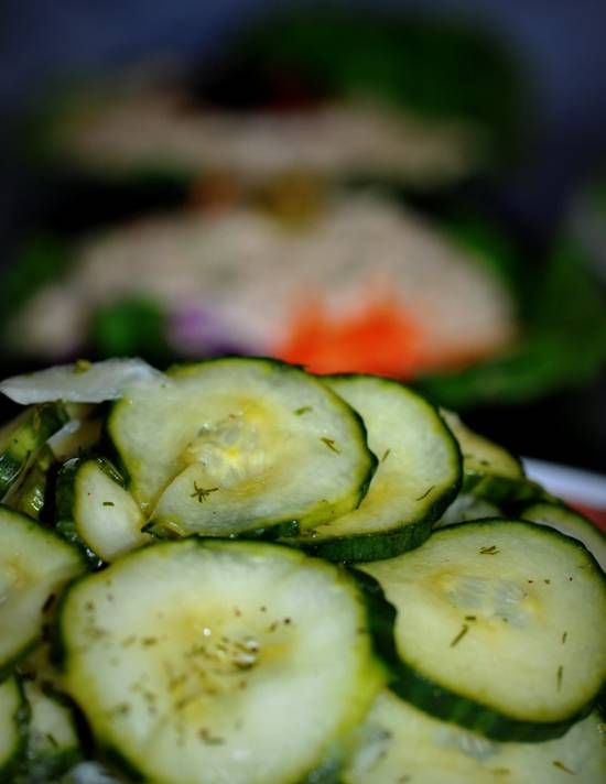 Order Cucumber Dill Salad food online from Lieder Pico store, Los Angeles on bringmethat.com