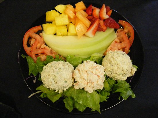 Order Trio Salad Plate food online from Cafe Meridian & Catering store, Durham on bringmethat.com