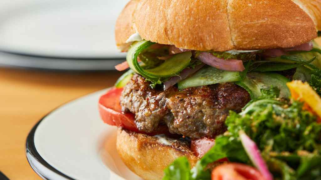Order Lamb Burger food online from The Monks Kettle store, San Francisco on bringmethat.com