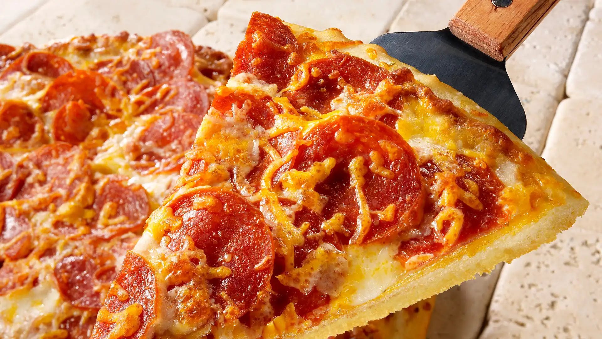 Order Pepperoni & Double Cheese Pizza - Pizza food online from Schlotzsky's store, Madison on bringmethat.com
