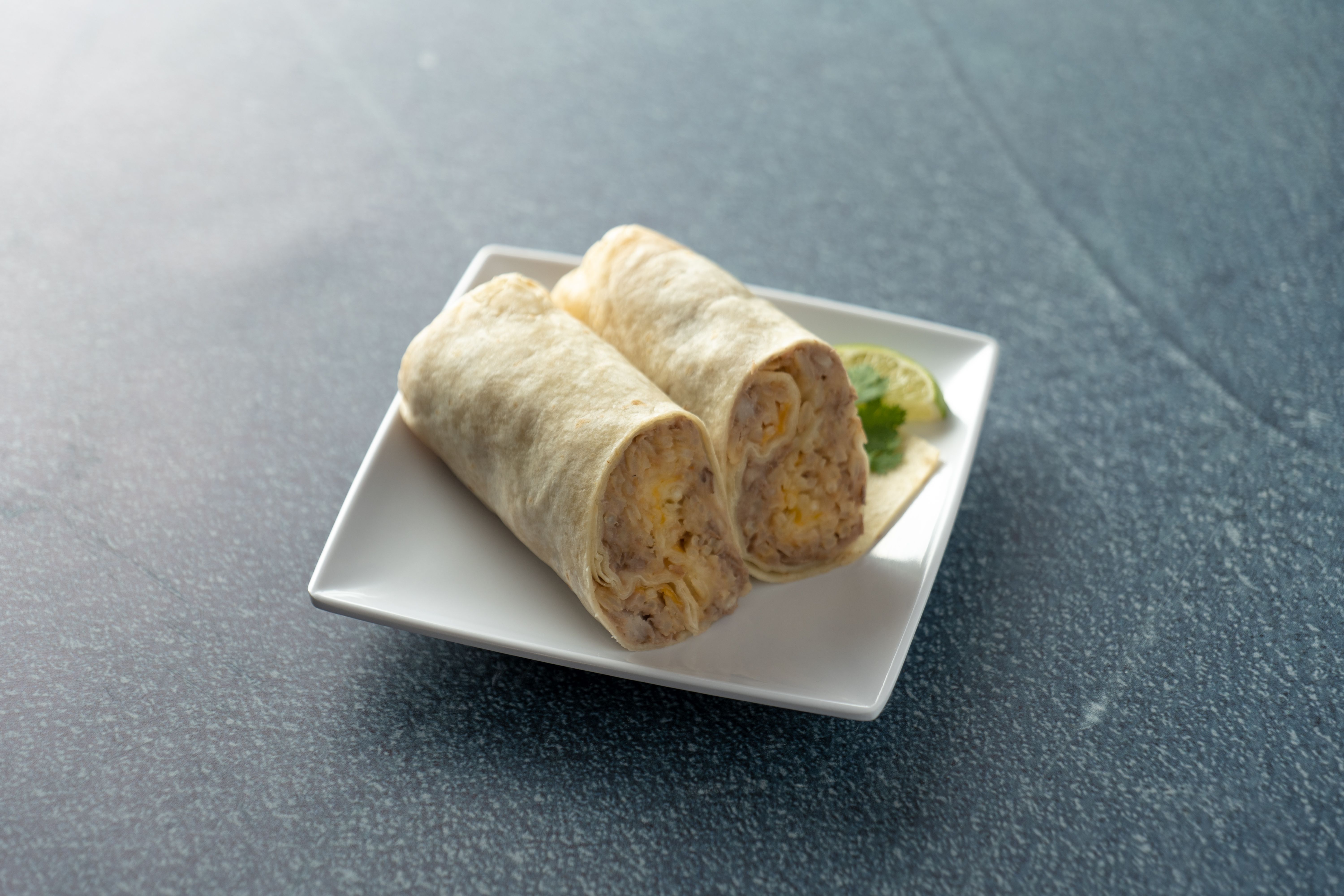 Order Bean and Cheese with Rice Burrito food online from La Paz No 2 store, Hermosa Beach on bringmethat.com