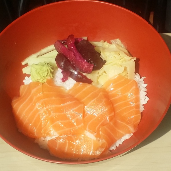 Order Salmon Donburi food online from Sushi Don store, Valley Village on bringmethat.com