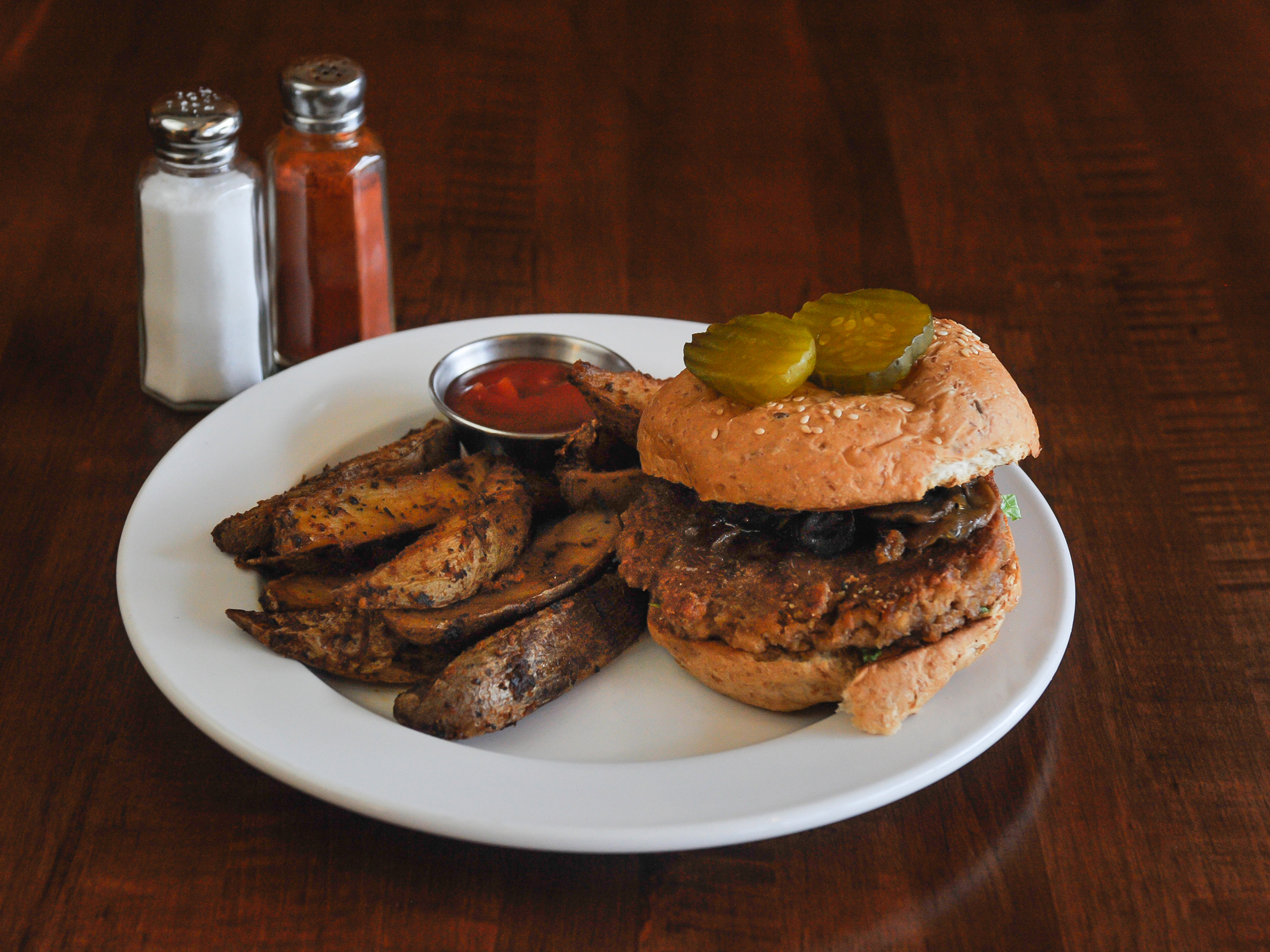 Order Garvey Burger food online from Soul Vegetarian store, Atlanta on bringmethat.com