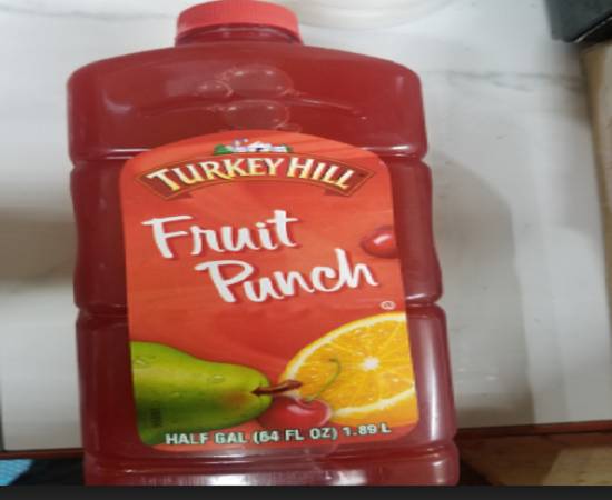 Order Turkey Hill Fruit Punch (64 fl oz) food online from W Z Food Market store, Roosevelt on bringmethat.com