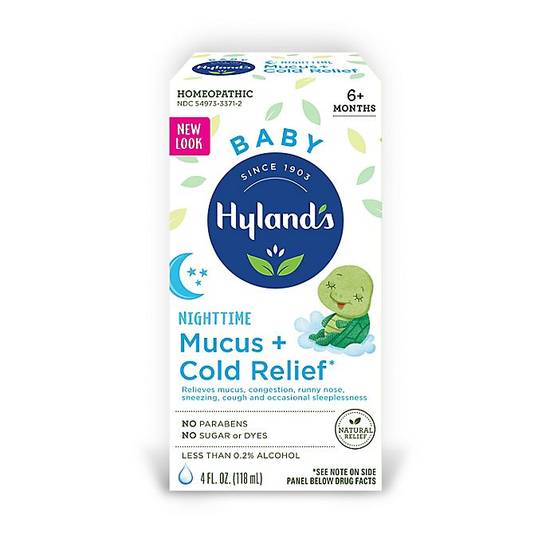 Order Hyland's® 4 oz. Baby Nighttime Mucus + Cold Relief food online from Bed Bath & Beyond store, Lancaster on bringmethat.com