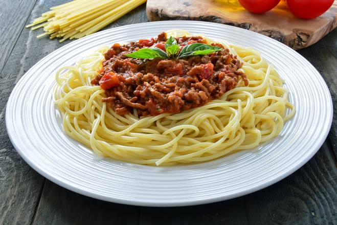 Order GG’s Bolognese Pasta food online from GG's Bistro store, Laguna Beach on bringmethat.com