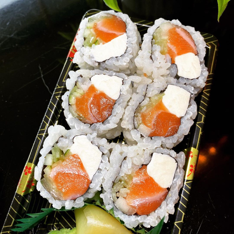 Order Salmon Cucumber Cream Cheese Roll food online from Sushi sushi store, New York on bringmethat.com