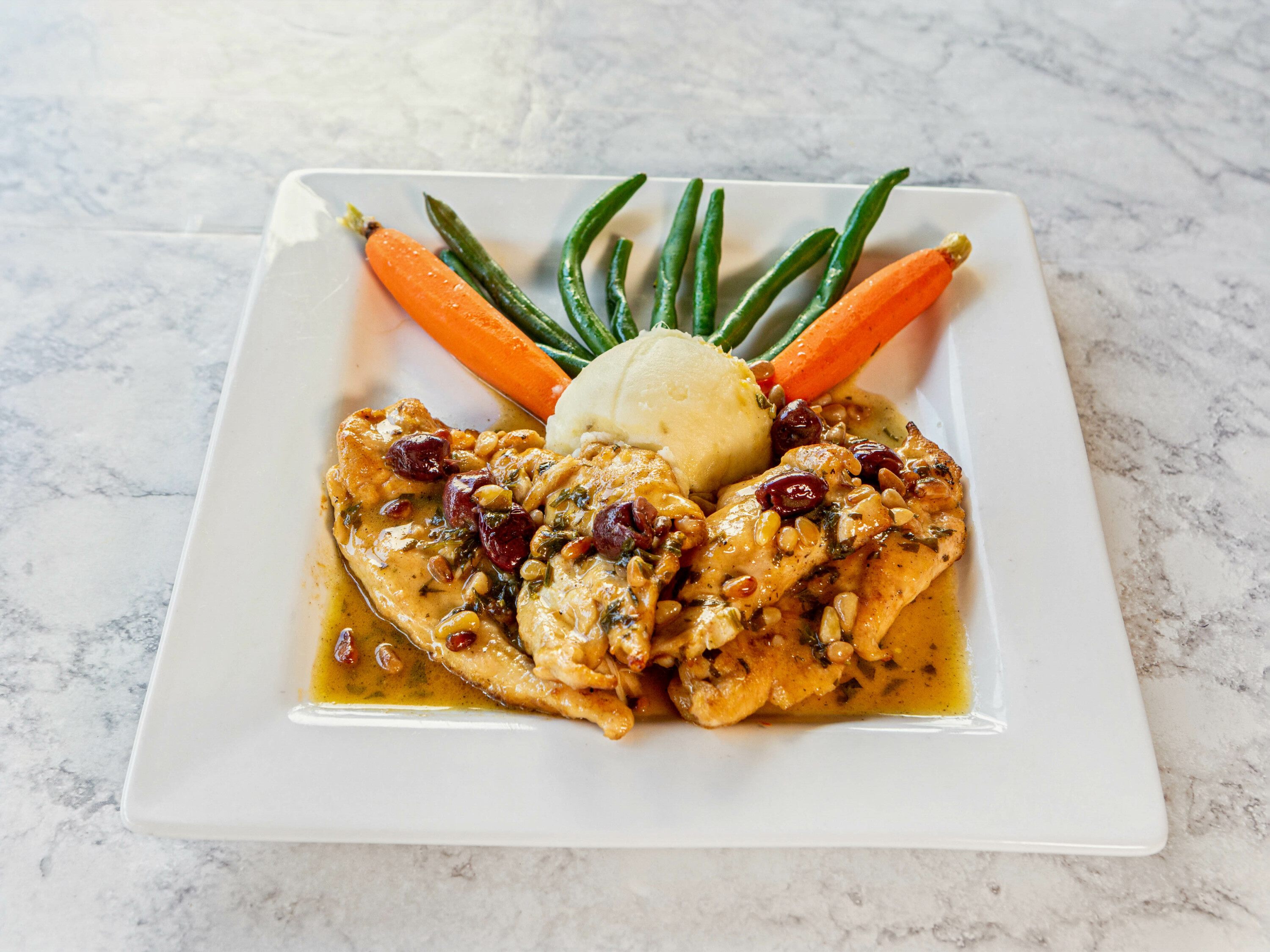 Order Scallopine di Pollo All  Arancia food online from Stoney Point Bar & Grill store, Pasadena on bringmethat.com