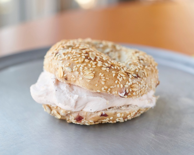 Order CC＆Bagel - Plain cream cheese food online from Big Daddy Bagels store, Golden on bringmethat.com