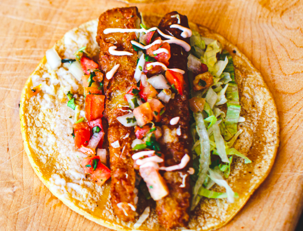 Order Seafood Taco food online from Porkyland- Del Mar Heights store, San Diego on bringmethat.com