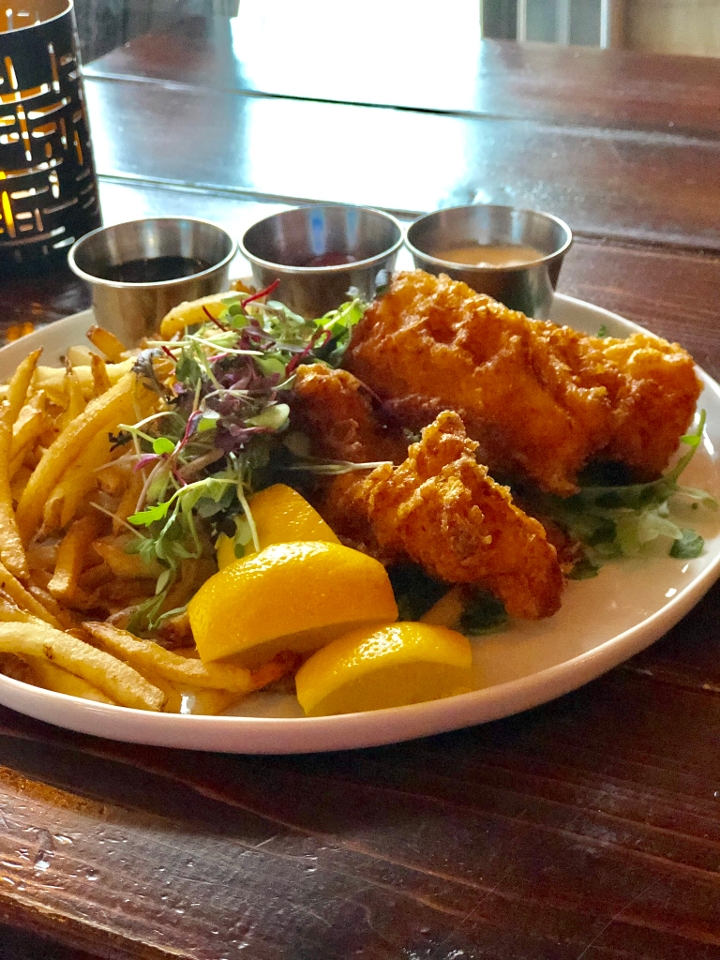 Order Wild Beer Battered Cod (GF) food online from The Thirsty Koala store, Astoria on bringmethat.com