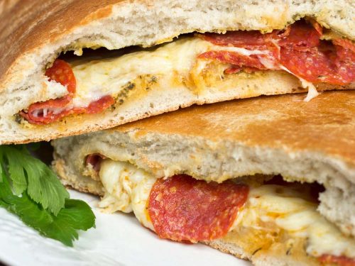 Order Pepperoni and Cheese Stromboli food online from Pizza206 store, Tabernacle on bringmethat.com