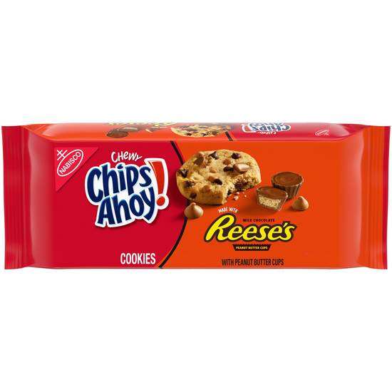 Order CHIPS AHOY! Chewy Chocolate Chip Cookies with Reese's Peanut Butter Cups, 9.5 OZ food online from Cvs store, FALLON on bringmethat.com