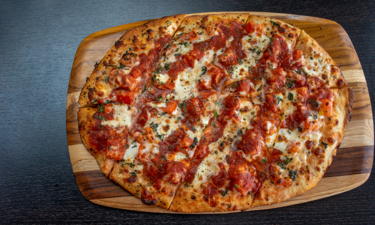 Order Margherita Flatbread food online from Santucci Square Pizza store, Hatfield on bringmethat.com