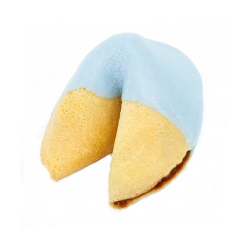 Order Light Blue Chocolate Covered Fortune Cookies food online from Fancy Fortune Cookies store, Indianapolis on bringmethat.com