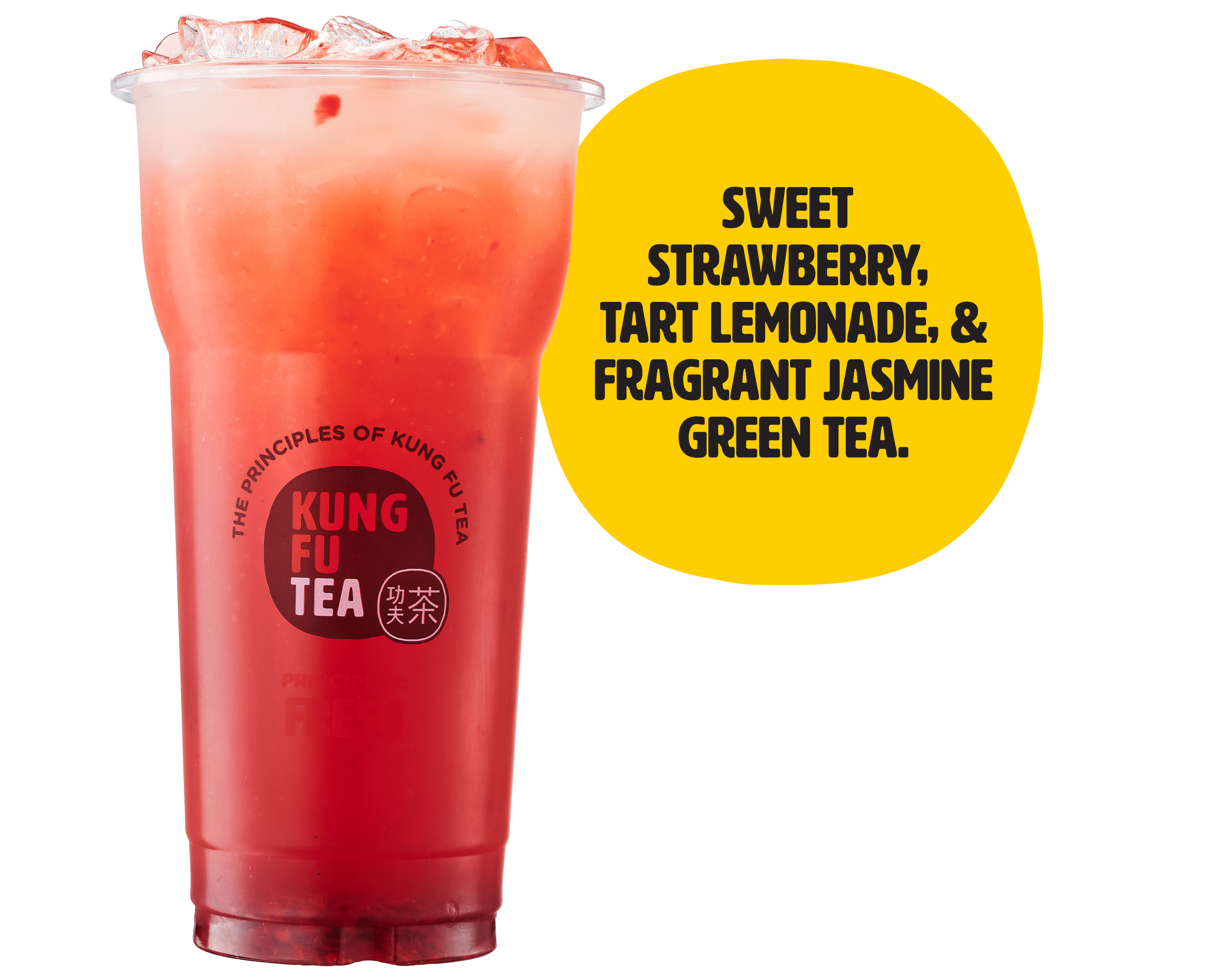 Order Strawberry Lemon Green Tea food online from Kung Fu Tea store, Wichita Falls on bringmethat.com