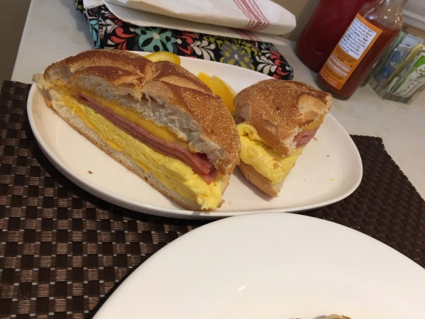 Order Egg Sandwich with Taylor Ham food online from Giovanna's Cafe store, Ramsey on bringmethat.com