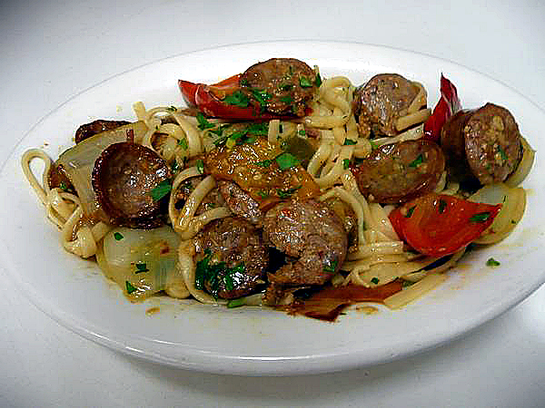 Order Sausage Linguini food online from Corsis Restaurant & Banquet Hall store, Livonia on bringmethat.com
