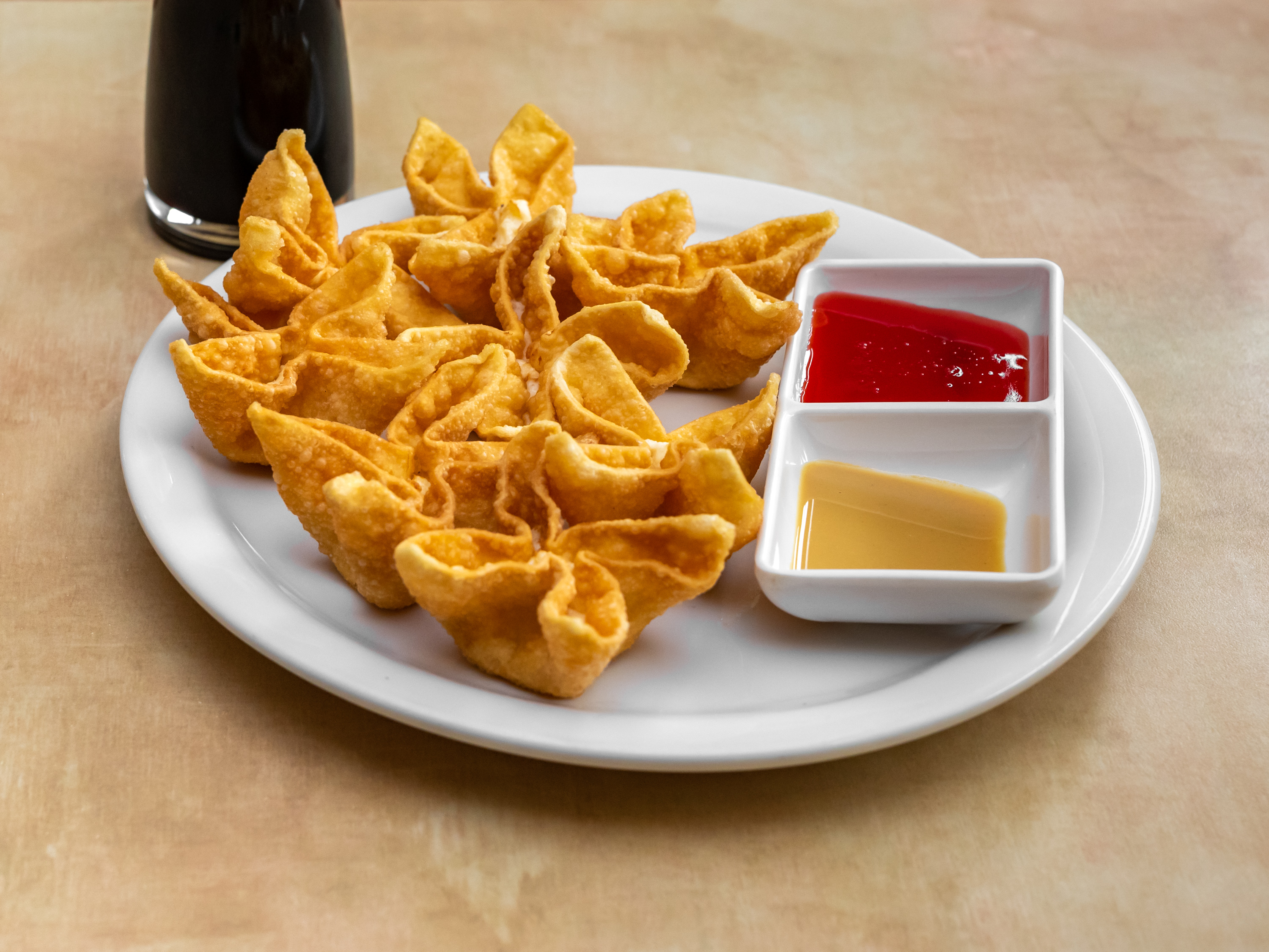 Order 8 Pieces Crab Cheese Wontons food online from Panda Garden Restaurant store, Thornton on bringmethat.com