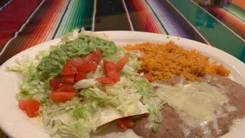 Order 19. Burrito Supreme food online from Maya Mexican Restaurant store, Homewood on bringmethat.com