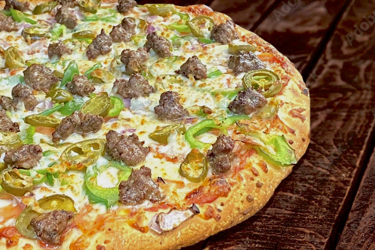 Order 10. Mexican Pizza food online from Via Mia Pizza store, San Jose on bringmethat.com